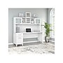 Bush Furniture Somerset 72"W Office Desk with Drawers and Hutch, White (SET018WH)~#|#~sp101211534_sc7