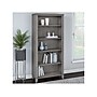 Bush Furniture Somerset 65"H 5-Shelf Bookcase with Adjustable Shelves, Platinum Gray Laminate (WC81265)~#|#~sp101211891_sc7