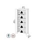 Bush Furniture Somerset 65"H 5-Shelf Bookcase with Adjustable Shelves, White Laminate (WC81965)~#|#~sp101211937_sc7