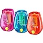 Bostitch Twist-n-Sharp Kids Manual Pencil Sharpeners, Pink/Blue/Orange, 3/Box (PS1-ADJ-3PK)~#|#~sp101294605_sc7