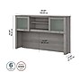 Bush Furniture Somerset 60"W Desktop Hutch, Platinum Gray (WC81231)~#|#~sp101294737_sc7