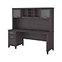Bush Furniture Somerset 72"W Office Desk with Drawers and Hutch, Storm Gray (SET018SG)~#|#~sp101294748_sc7