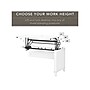 Bush Furniture Somerset 72"W 3 Position Sit to Stand L Shaped Desk with Hutch and Bookcase, White (SET017WH)~#|#~sp101295801_sc7