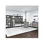 Bush Furniture Somerset 72"W L-Shaped Desk with Hutch, Lateral File Cabinet and Bookcase, Platinum Gray (SET012PG)~#|#~sp101401590_sc7