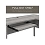 Bush Furniture Somerset 72"W L Shaped Desk with Hutch and 5 Shelf Bookcase, Platinum Gray (SET011PG)~#|#~sp101401618_sc7