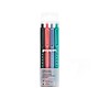 Poppin Work Happy Retractable Gel Pens, Fine Point, Black Ink, 4/Pack (106639)~#|#~sp101510009_sc7