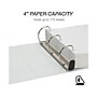 Samsill Earth's Choice Biobased Heavy Duty 4" 3-Ring View Binders, D-Ring, White (19897)~#|#~sp101753535_sc7