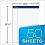 Ampad Notepad, 8.5" x 11.75", Narrow Ruled, White, 50 Sheets/Pad, 12 Pads/Pack (20-322)~#|#~sp101992610_sc7
