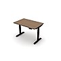 Allsteel Altitude 3-Stage A6 48"W x 24"D Height Adjustable Table Desk, NeoWalnut (3-stage (TABLE4824013_N3)~#|#~sp102070569_sc7