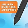 Paper Mate InkJoy Retractable Gel Pen, Fine Point, Black Ink, Dozen (1951720)~#|#~sp102582329_sc7