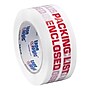 Tape Logic™ 2" x 55 yds. Pre Printed "Packing List Enclosed" Carton Sealing Tape, 6/Pack~#|#~sp102933990_sc7