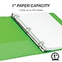 Samsill Earth's Choice Biobased 1" 3-Ring View Binders, Lime Green (17335)~#|#~sp104481120_sc7