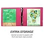 Samsill Earth's Choice Biobased 2" 3-Ring View Binders, Pink Berry (17366)~#|#~sp104481329_sc7