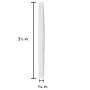 JAM Paper Colored Multi-Purpose #64 Rubber Bands, 3.5" x 0.25", Non-Latex, White, 100/Pack (33364RBWH)~#|#~sp104484346_sc7