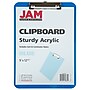 JAM Paper Plastic Clipboard, Letter Size, Blue, 12/Pack (340926882AZ)~#|#~sp104484436_sc7