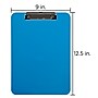 JAM Paper Plastic Clipboard, Letter Size, Blue, 12/Pack (340926882AZ)~#|#~sp104484438_sc7