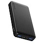 Naztech 20,000 mAh 18 Watt PD+QC Fast Charge High-Capacity Fabric Power Bank, Black (15143)~#|#~sp105961338_sc7