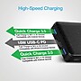 Naztech 20,000 mAh 18 Watt PD+QC Fast Charge High-Capacity Fabric Power Bank, Black (15143)~#|#~sp105961341_sc7