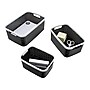 Advantus Nantucket Weave Bins, Black/White, 3/Pack (39220)~#|#~sp105964606_sc7