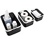 Advantus Nantucket Weave Bins, Black/White, 3/Pack (39220)~#|#~sp105964607_sc7