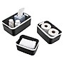 Advantus Nantucket Weave Bins, Black/White, 3/Pack (39220)~#|#~sp105964608_sc7