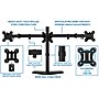 Mount-It! Adjustable Triple Monitor Stand, Up to 27", Black (MI-2789XL)~#|#~sp106058276_sc7