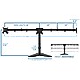 Mount-It! Adjustable Triple Monitor Stand, Up to 27", Black (MI-2789XL)~#|#~sp106058278_sc7