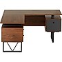 Techni Mobili 59" L-Shaped Desk with Drawers and File Cabinet, Walnut/Black (RTA-4809DL-WAL)~#|#~sp106554242_sc7