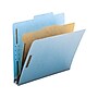 Smead 100% Recycled Heavy Duty Pressboard Classification Folder, 1-Dividers, 2" Expansion, Letter Size, Blue, 10/Box (13721)~#|#~sp106969794_sc7
