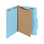Smead 100% Recycled Heavy Duty Pressboard Classification Folder, 1-Dividers, 2" Expansion, Letter Size, Blue, 10/Box (13721)~#|#~sp106969795_sc7