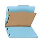 Smead 100% Recycled Heavy Duty Pressboard Classification Folder, 1-Dividers, 2" Expansion, Letter Size, Blue, 10/Box (13721)~#|#~sp106969797_sc7