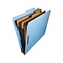 Smead 100% Recycled Pressboard Classification Folder, 2 Dividers, 2" Expansion, Letter, Blue 10/Box (14021)~#|#~sp106969811_sc7