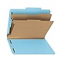 Smead 100% Recycled Pressboard Classification Folder, 2 Dividers, 2" Expansion, Letter, Blue 10/Box (14021)~#|#~sp106969814_sc7