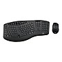 Adesso Tru-Form Media Wireless Ergonomic Keyboard and Optical Mouse Combo, Black (WKB-1600CB)~#|#~sp107416647_sc7