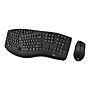 Adesso Tru-Form Media Wireless Ergonomic Keyboard and Optical Mouse Combo, Black (WKB-1600CB)~#|#~sp107416648_sc7
