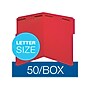 Pendaflex Recycled Reinforced Classification Folder, Letter Size, Red, 50/Box (22740)~#|#~sp107822196_sc7