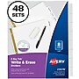 Avery Big Tab Write & Erase Paper Dividers, 8 Tab, White, 48 Sets/Carton (23078CT)~#|#~sp107901550_sc7