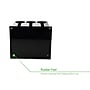 Mind Reader Plastic 3-Compartment Utensil Dispenser Silverware Organizer, Black (3CSTOR-BLK)~#|#~sp107993554_sc7