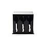Mind Reader Plastic 3-Compartment Utensil Dispenser Silverware Organizer, Black (3CSTOR-BLK)~#|#~sp107993555_sc7