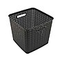 Advantus Extra Large Plastic Basket with Handles, Black (37519)~#|#~sp108325387_sc7