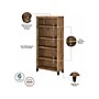 Bush Furniture Somerset 72"W L-Shaped Desk with Hutch, Lateral File Cabinet and 5-Shelf Bookcase, Fresh Walnut (SET012FW)~#|#~sp108325823_sc7