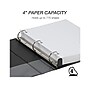 Samsill Earth's Choice Biobased Heavy Duty 4" 3-Ring Non-View Binders, D-Ring, Black (17190)~#|#~sp108409862_sc7
