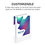 Samsill Durable 1" View Ring Binders, D-Ring, Made in USA, White, 8/Pack (S88437)~#|#~sp109067630_sc7