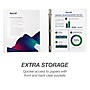 Samsill Durable 1" View Ring Binders, D-Ring, Made in USA, White, 8/Pack (S88437)~#|#~sp109067633_sc7