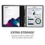 Samsill Durable 1" View Ring Binders, D-Ring, Made in USA, Black, 8/Pack (S88430)~#|#~sp109067641_sc7