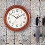 La Crosse Technology 12.5 Inch Cherry Wood Atomic Analog Clock (WT-3122A-INT)~#|#~sp109342765_sc7