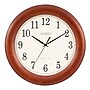 La Crosse Technology 12.5 Inch Cherry Wood Atomic Analog Clock (WT-3122A-INT)~#|#~sp109342774_sc7
