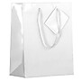 JAM Paper Glossy Gift Bag with Rope Handles, 8" x 4" x 10", White, 100 Bags/Pack (672GLWH100)~#|#~sp109345322_sc7