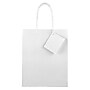 JAM Paper Glossy Gift Bag with Rope Handles, 8" x 4" x 10", White, 100 Bags/Pack (672GLWH100)~#|#~sp109345323_sc7