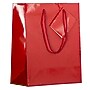 JAM Paper Glossy Gift Bags with Rope Handles, 8" x 4" x 10", Red, 100 Bags/Pack (672GLRE100)~#|#~sp109345460_sc7